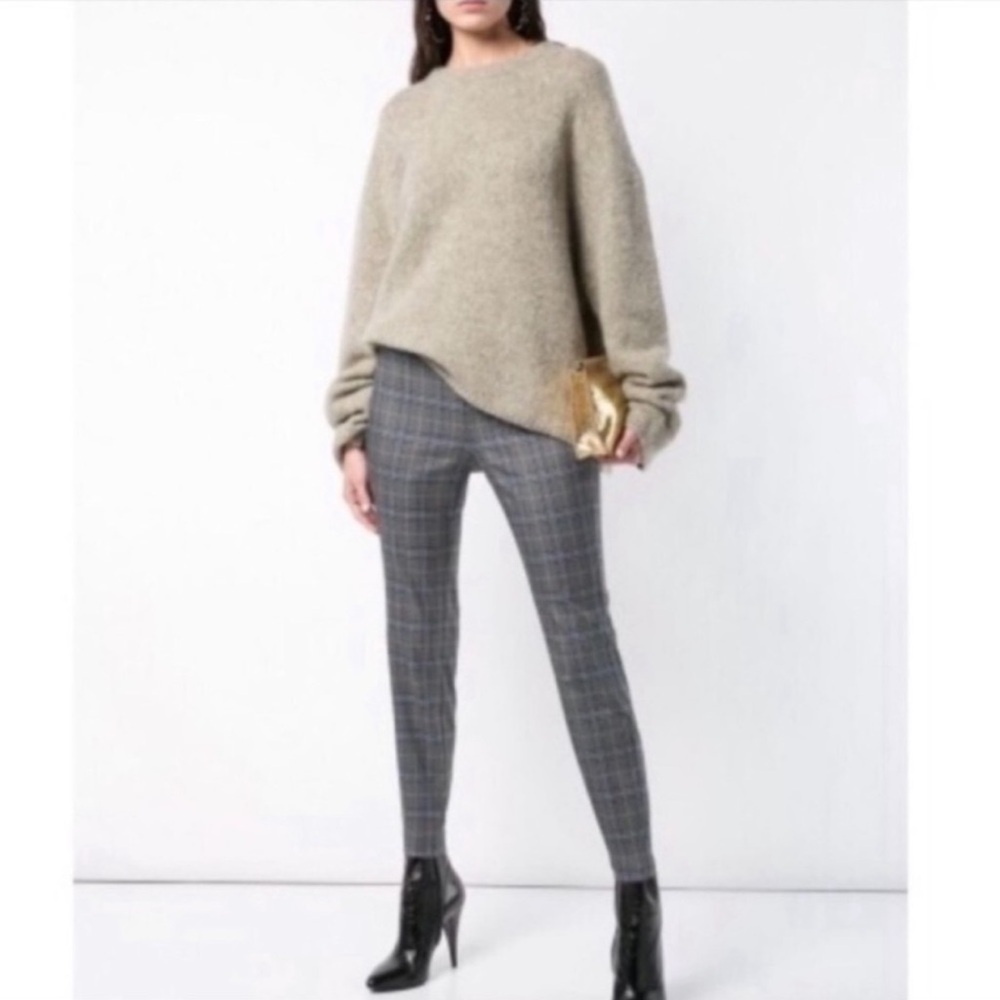 Rag & Bone Simone Plaid Skinny  Pants Side Zip Excellent Size 6